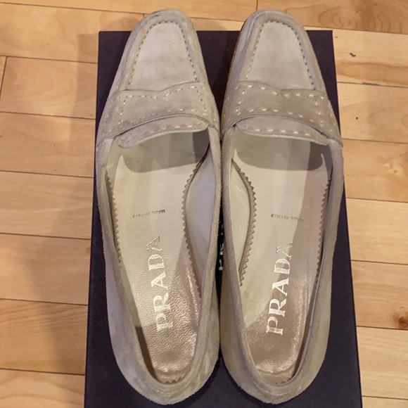 Prada Women’s Suede Loafers - Picture 6 of 8